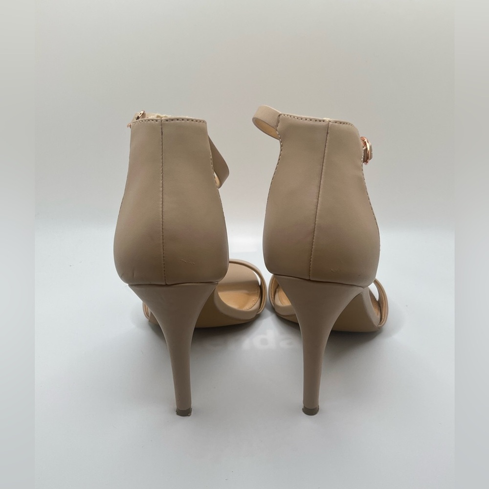 LC Lauren Conrad Women’s Fahnny Two-Piece Nude Ankle Strap Heels Size 7 1/2 M - Picture 7 of 10